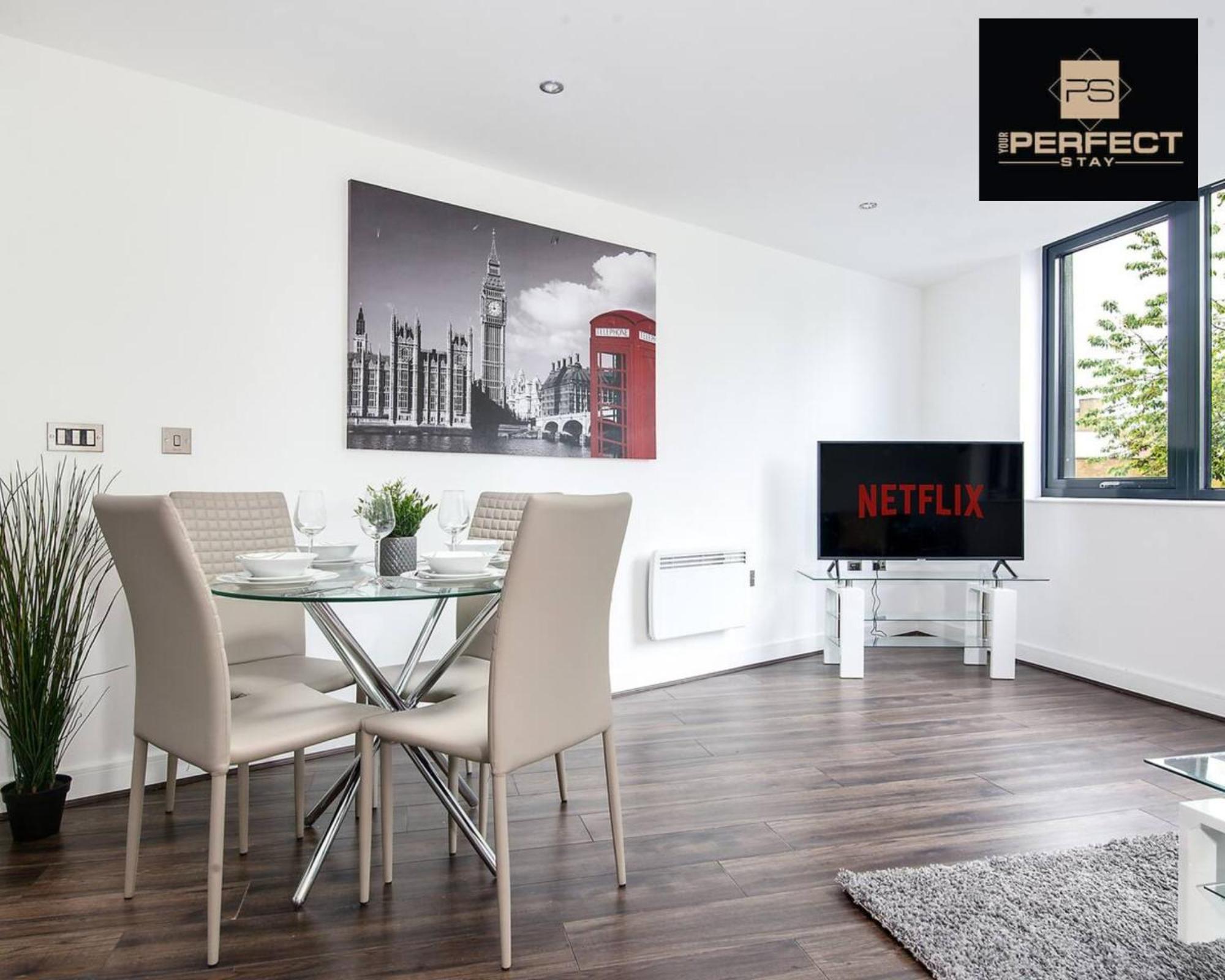 Luxe Modern Apartment By Your Perfect Stay Short Lets Birmingam Exterior foto